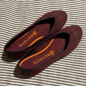 Rothy’s Bordeaux Merino 8.5 Flats
